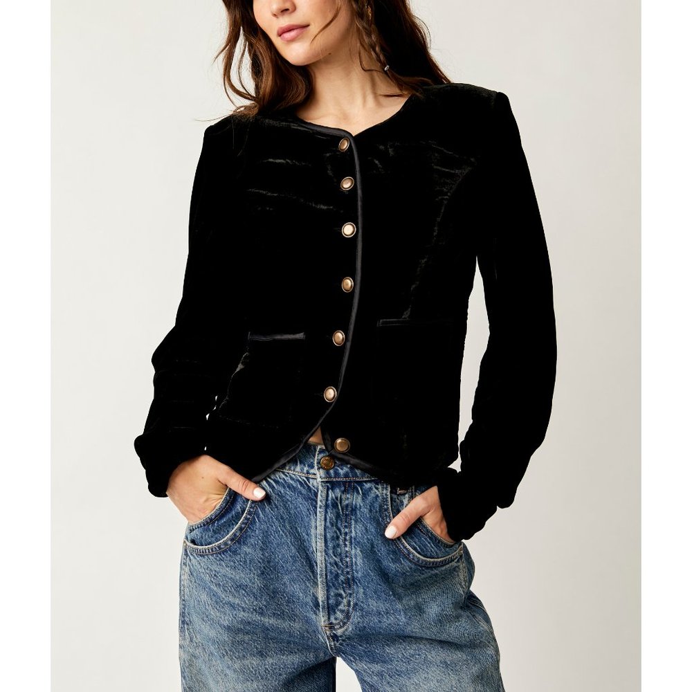 FREE PEOPLE Becky Jacket / Black